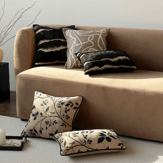 Mid-century Modern Light-luxury Sofa Throw Pillow With A Premium Feel Bed Waist Cushion Cover