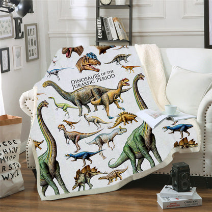 Cartoon Blanket, Cotton Wool Lunch Break Sofa Blanket, Printed Air Conditioning Blanket