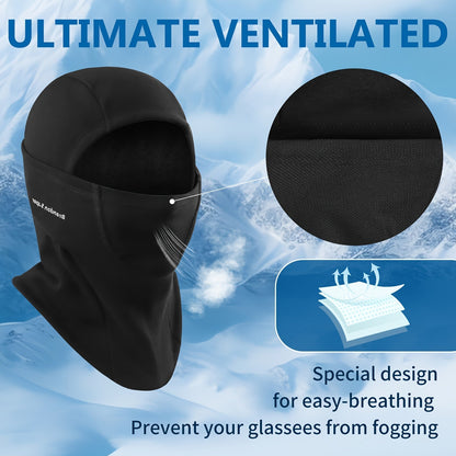 Face Mask, Cold Weather Winter Fleece Thermal Ski Mask Cover for Men Women, Warmer Windproof Breathable, Cold Weather Gear for Skiing, Outdoor, Riding Motorcycle & Snowboarding