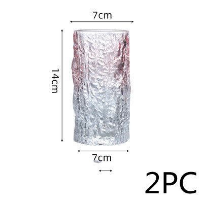 Gradient Color Wine Glass Tree Pattern Cup Glass Water Cup Tea Cup
