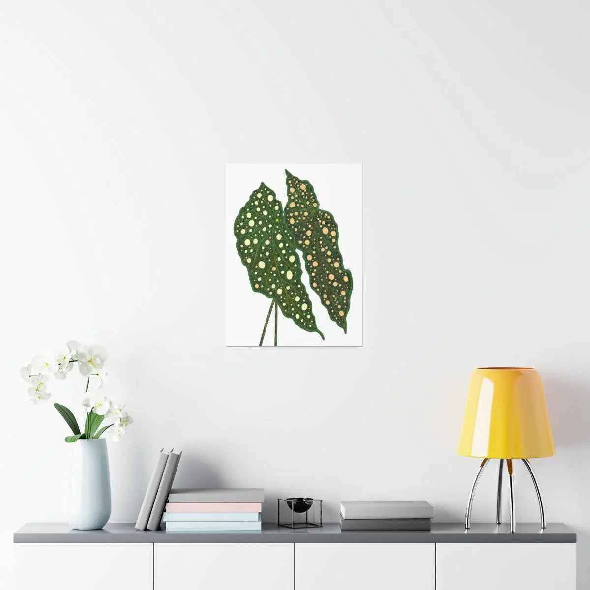 Begonia Maculata Botanical Print – Unframed Wall Art