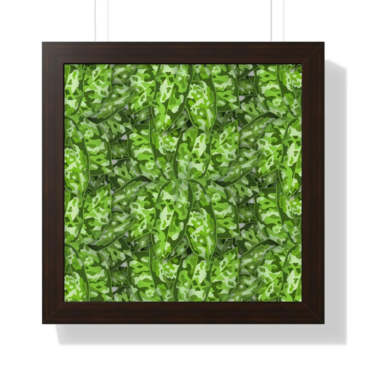 Aglaonema Pictum Framed Print – Botanical Wall Art