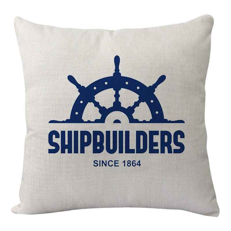 New Lighthouse Anchor Digital Printing Linen Pillowcase