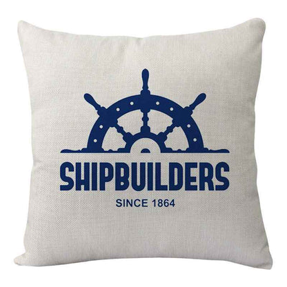 New Lighthouse Anchor Digital Printing Linen Pillowcase