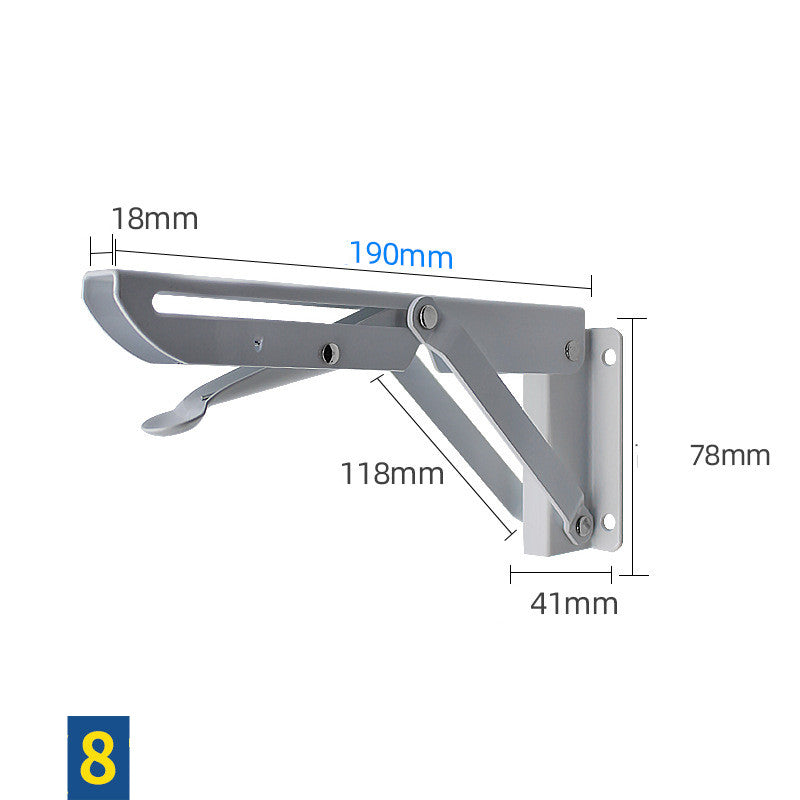 Stainless Steel K-shaped Folding Triangle Bracket Wall Shelf Shelf Support Frame
