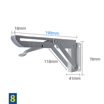 Stainless Steel K-shaped Folding Triangle Bracket Wall Shelf Shelf Support Frame