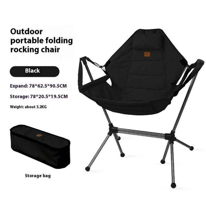 Rocking Chair Outdoor Aluminum Alloy Folding Chair Portable
