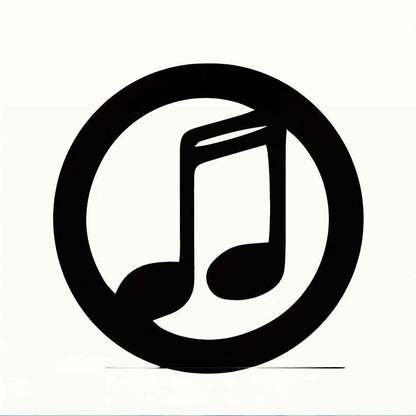 Black Music Notes Wooden Wall Home Decor