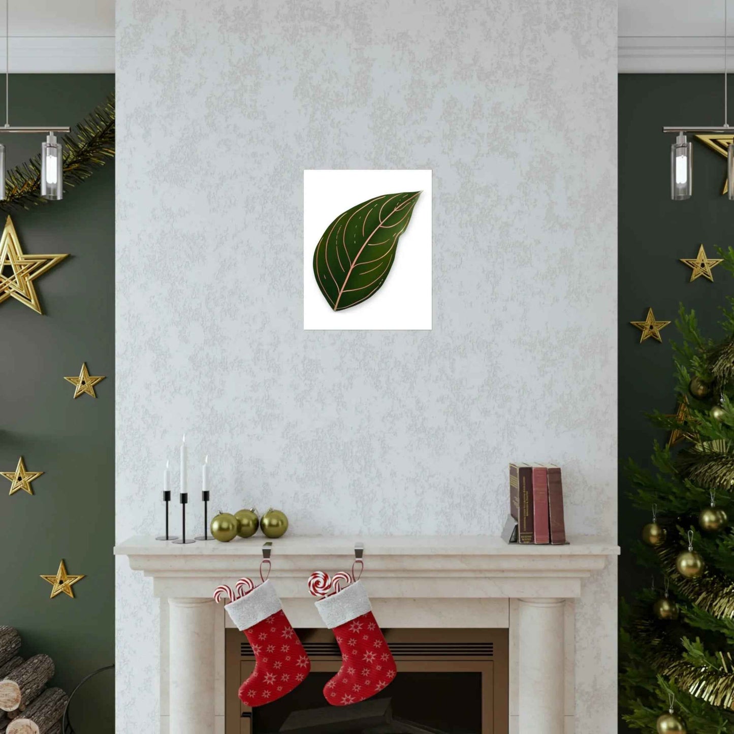 Aglaonema Rotundum Botanical Print – Unframed Wall Art