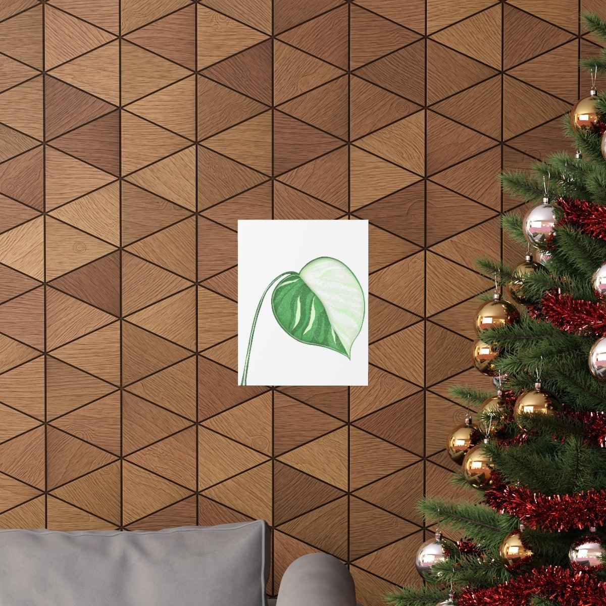 Monstera Albo Botanical Print – Unframed Wall Art