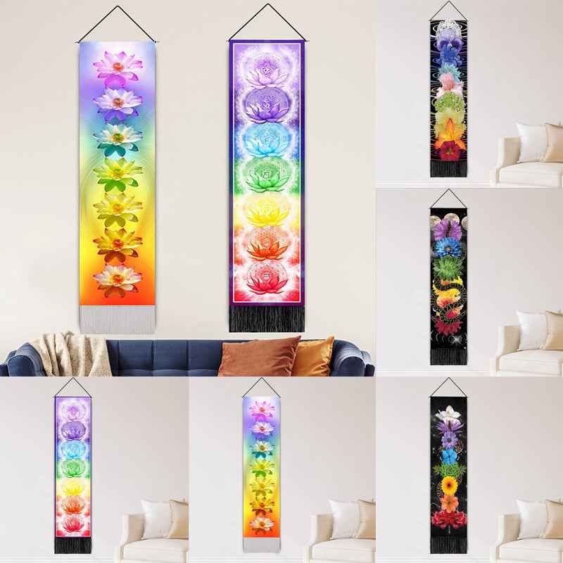 Decorative Hanging Paintings Printed Home Decor Wall Hangings Tassel Tapestries
