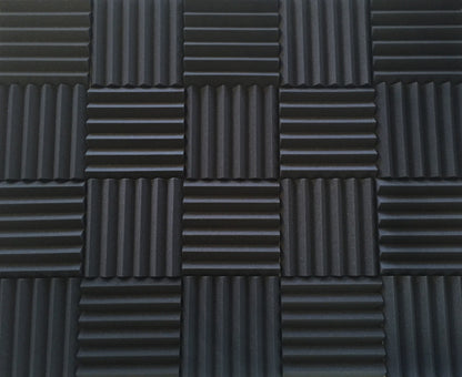 Easy Mount Acoustic Foam Kit - 12x12x2" Acoustic Foam Panels With Adhesive - Wedge Style - 4 Pack