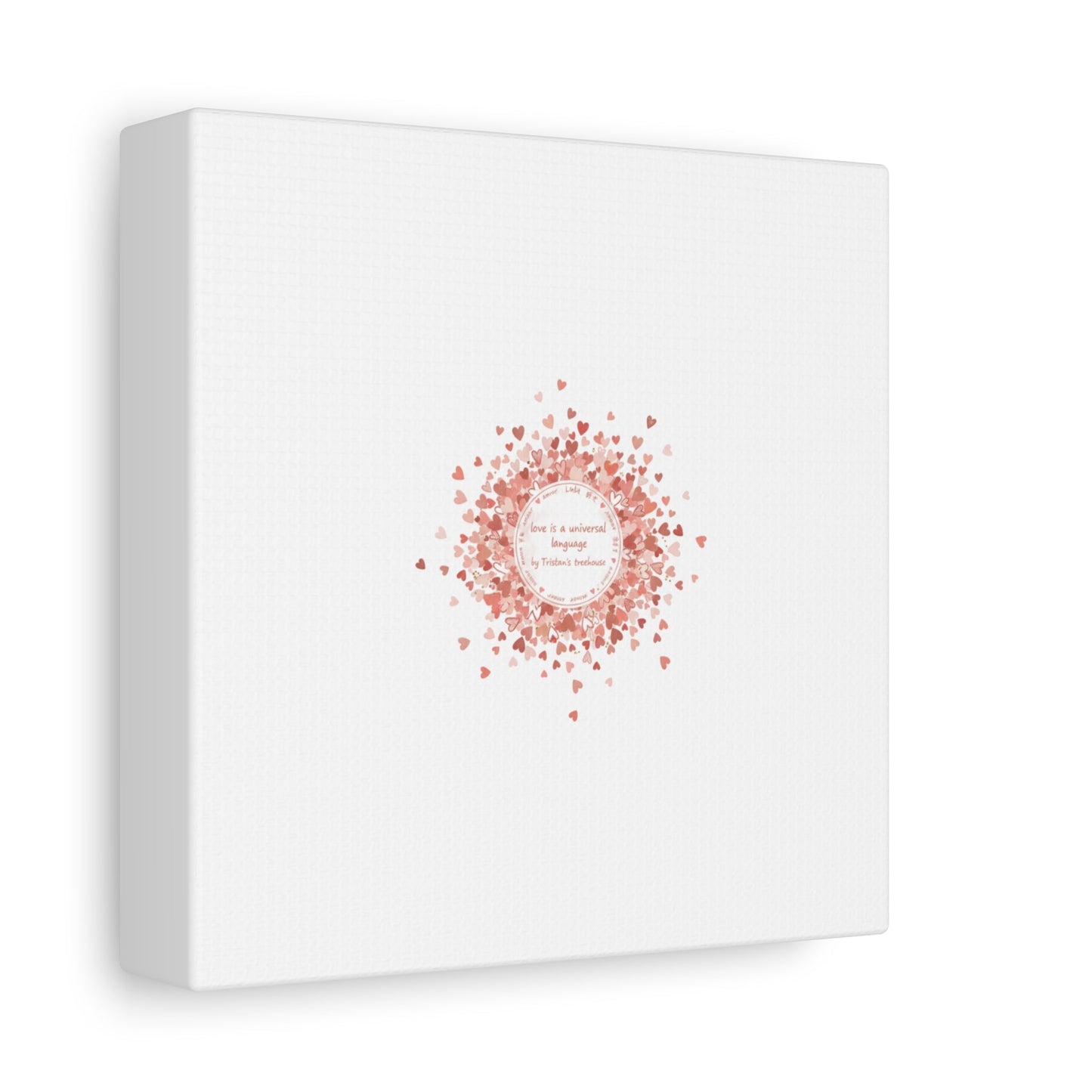 Tiny Heart Confetti Canvas | Matte Stretched Wall Art