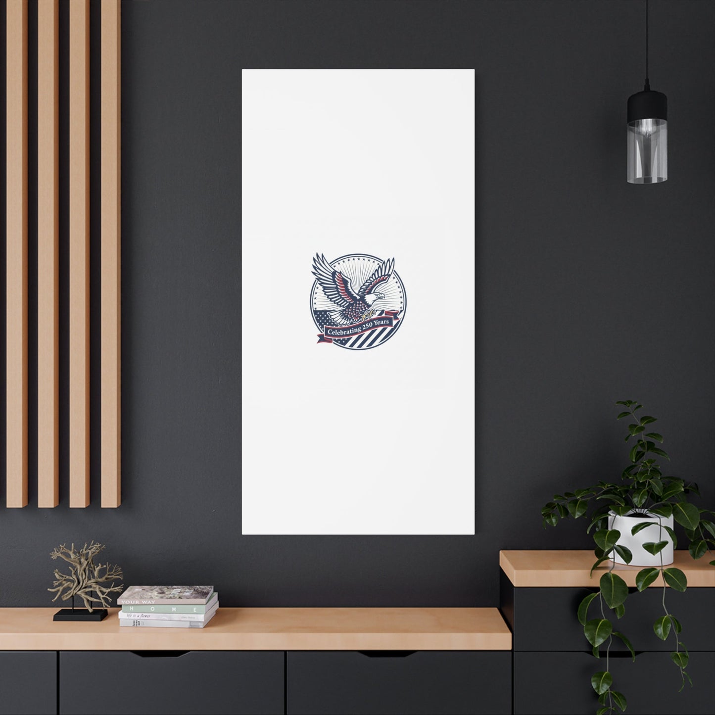 250th Anniversary Eagle Emblem Canvas | Semiquincentennial Americana