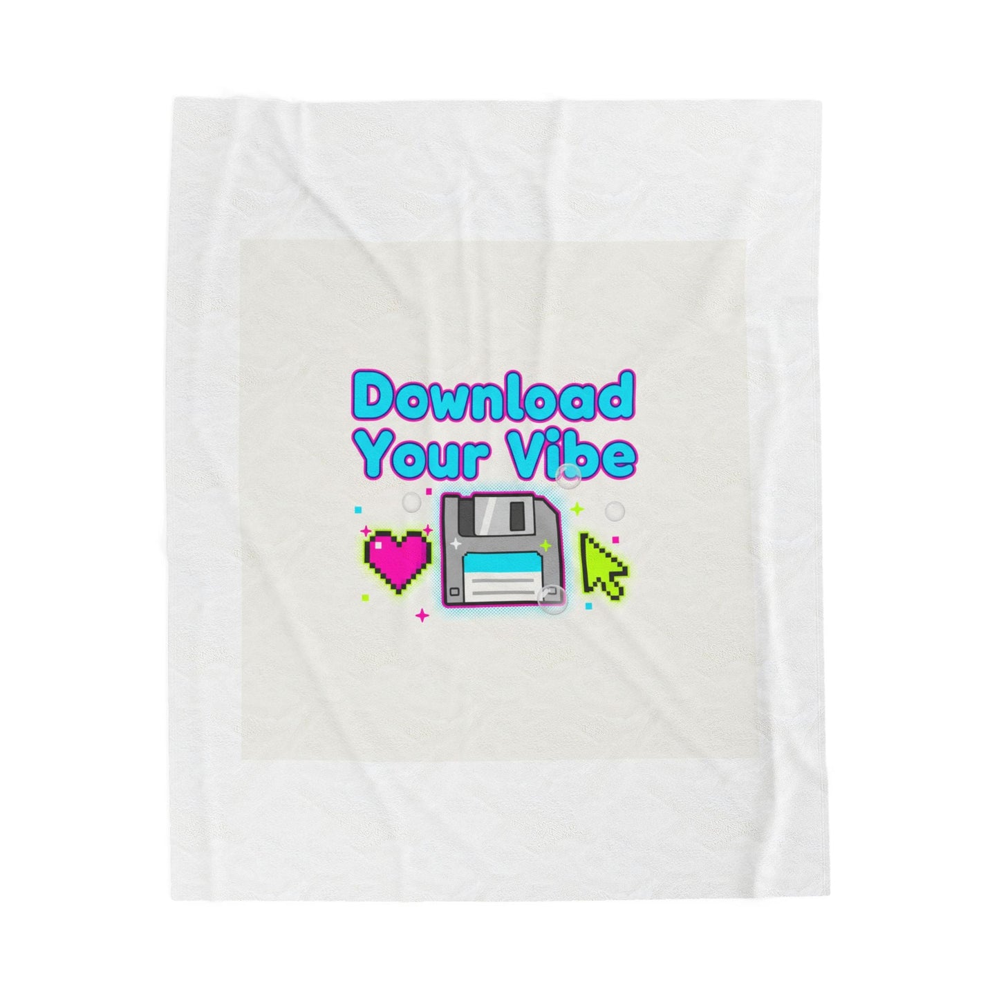 Download Your Vibe Blanket | Y2K retro tech, pixel floppy nostalgia