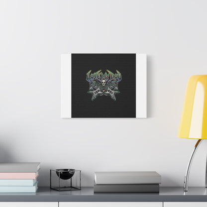 Love My Dog metal font Canvas | gothic wellness quote, edgy self-care merch