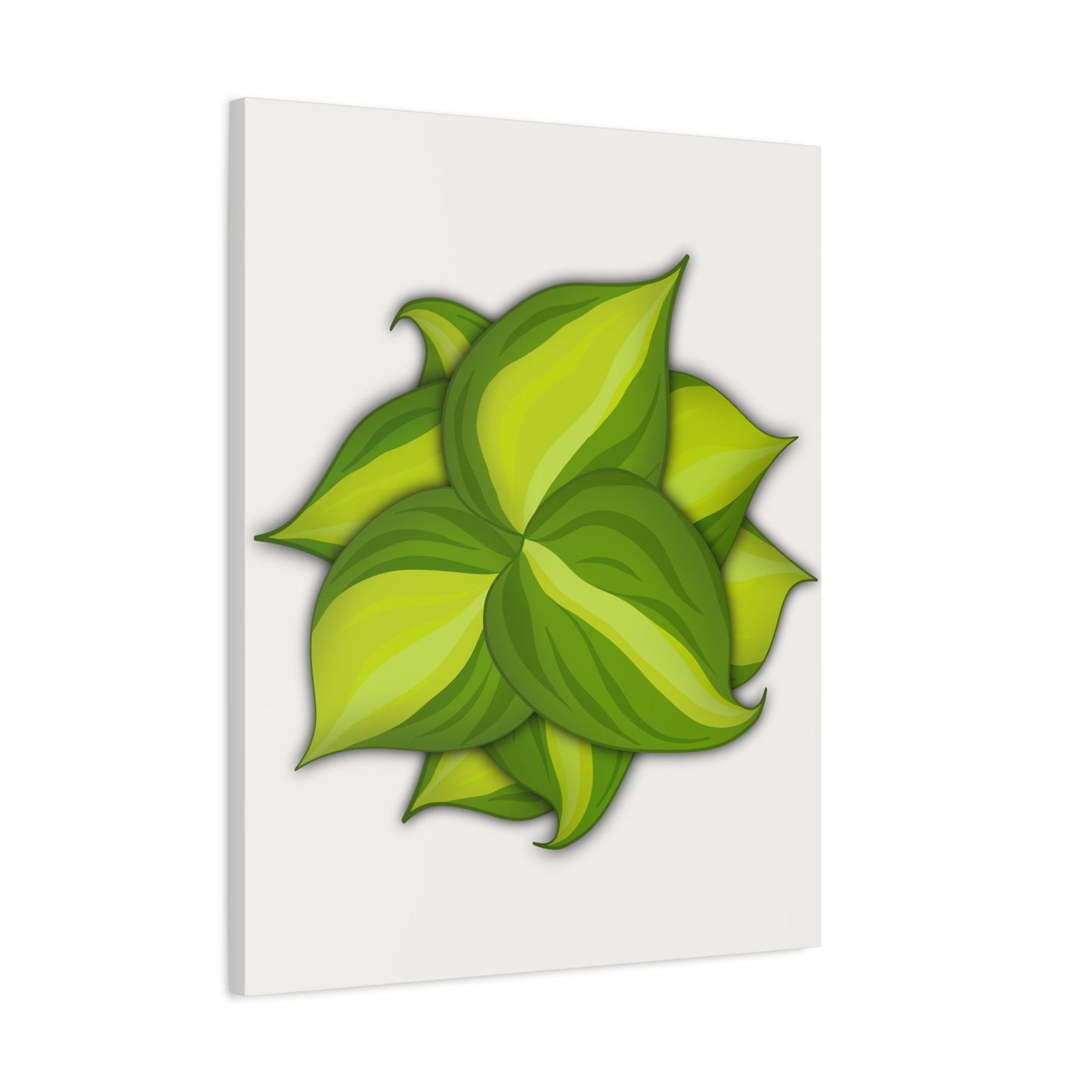 Philodendron Brasil Canvas Print – Botanical Wall Art