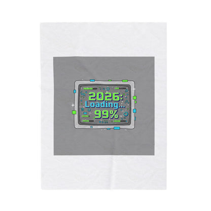 2026 Loading 99% Blanket | NYE countdown, retro system interface
