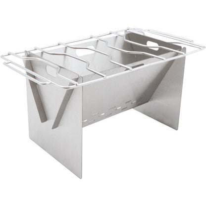 Stainless Steel Flat Card Barbecue Grill Camping Mini
