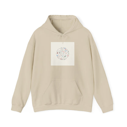 Minimal Hand-Drawn Doodle Circle Hoodie | Sketch Art, Line Drawing