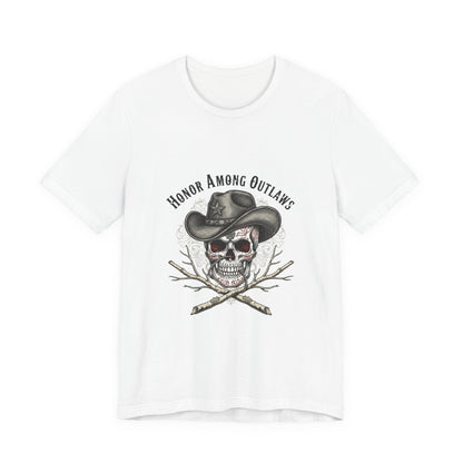 Western Skull Art Tee | cowboy horror shirt, gothic Americana