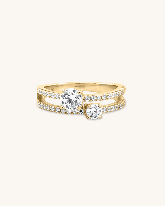 Solitaire Cut Cocktail Ring