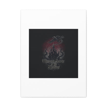 Whispered Secrets of the Shadows Castle Wall Art, Matte Canvas | Gothic Medieval Decor