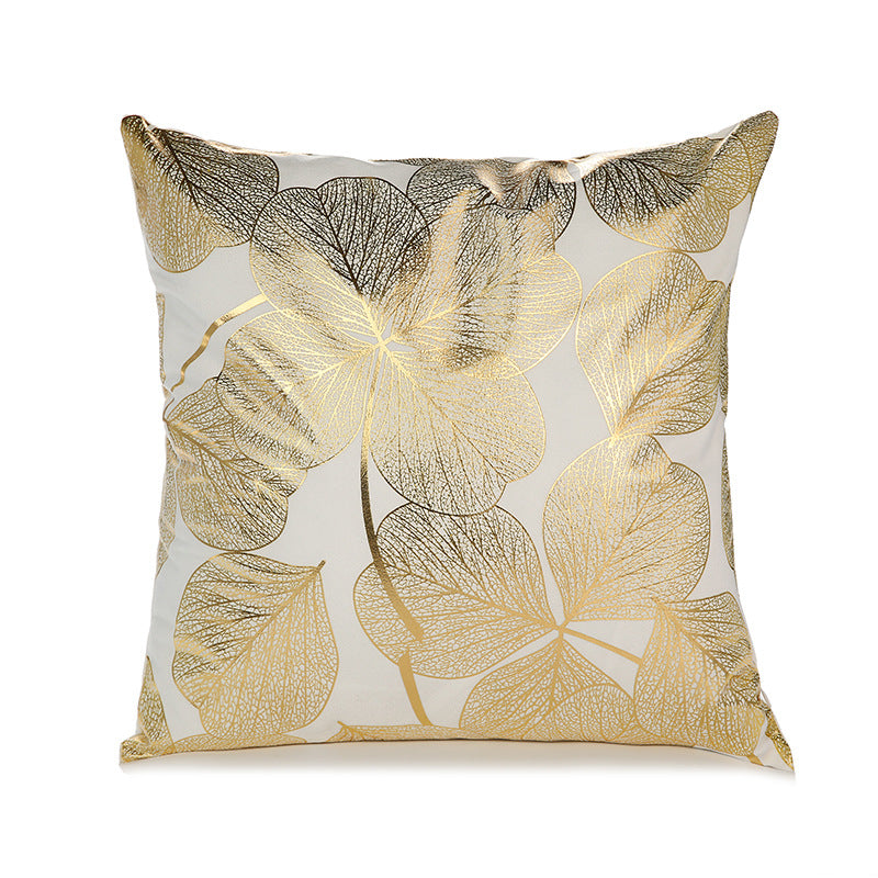 Sofa cushion cover bronzing waist pillowcase