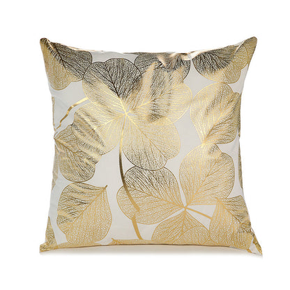 Sofa cushion cover bronzing waist pillowcase