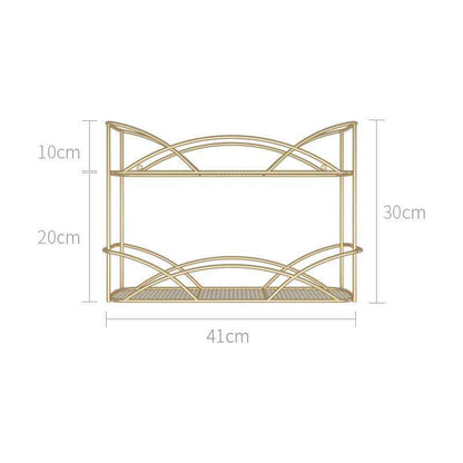 Desktop Storage Shelf Bathroom Free Punching Wall Hanging