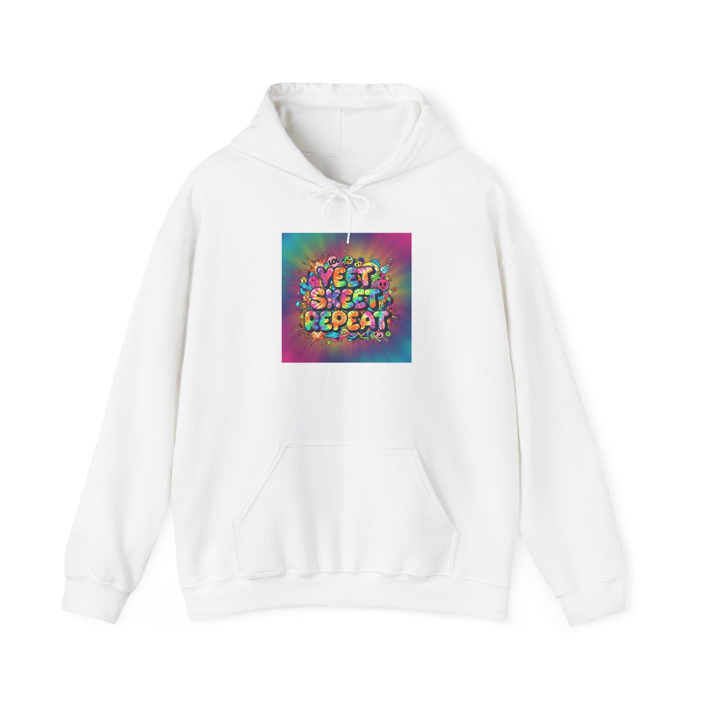 SWEET SWEET REPEAT Hoodie | slogan & glitch graphic, meme phrase