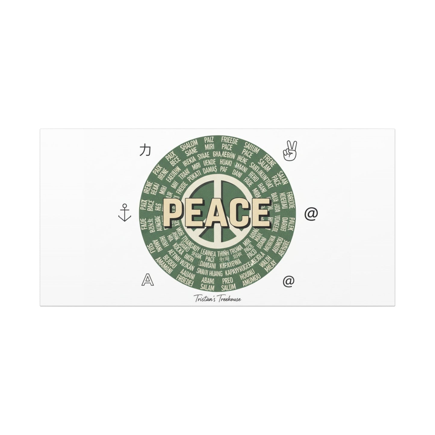 Peace doodle canvas | hand drawn sketch aesthetic, handwritten message