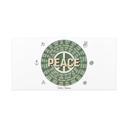 Peace doodle canvas | hand drawn sketch aesthetic, handwritten message