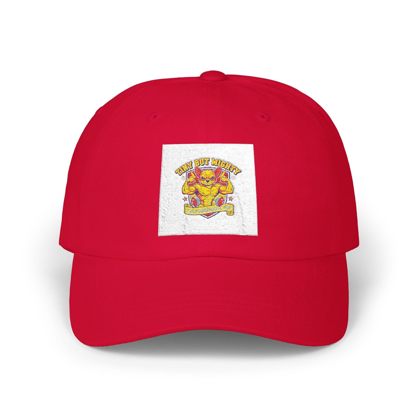 Powerhouse Puppy Funny Dad Cap — Cute Dog Lover Baseball Hat