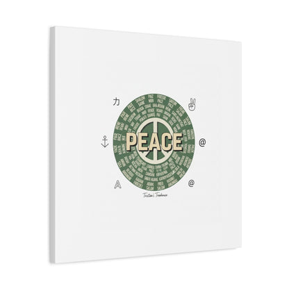 Peace doodle canvas | hand drawn sketch aesthetic, handwritten message