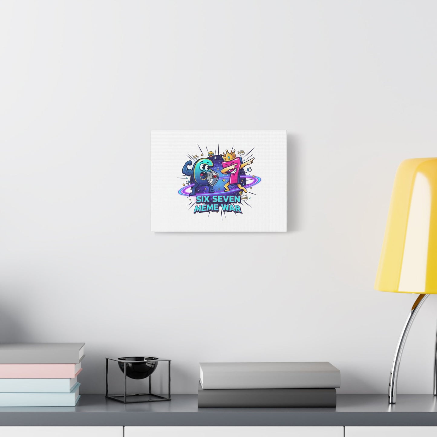 Six Seven Meme War Canvas | Legendary Internet Battle Art, Viral Culture Wall Decor