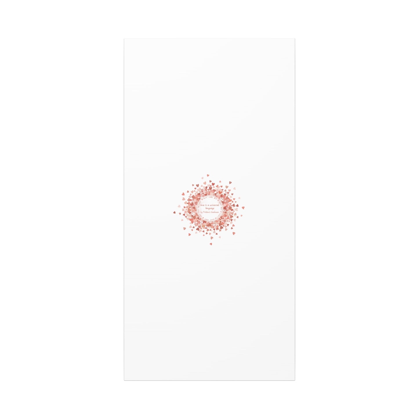 Tiny Heart Confetti Canvas | Matte Stretched Wall Art