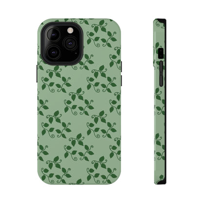 Pothos Pattern Phone Case – Dual Layer Protective Cover