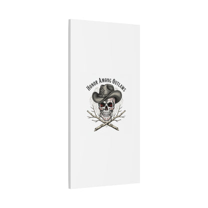 Honor Among Outlaws Canvas | Western Skull Art, Gothic Americana Desert Noir