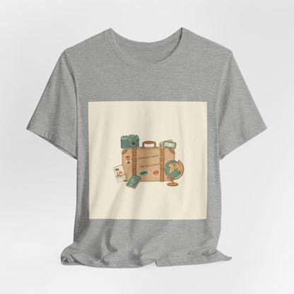 Vintage Travel Postcard tee | passport stamp, wanderlust design