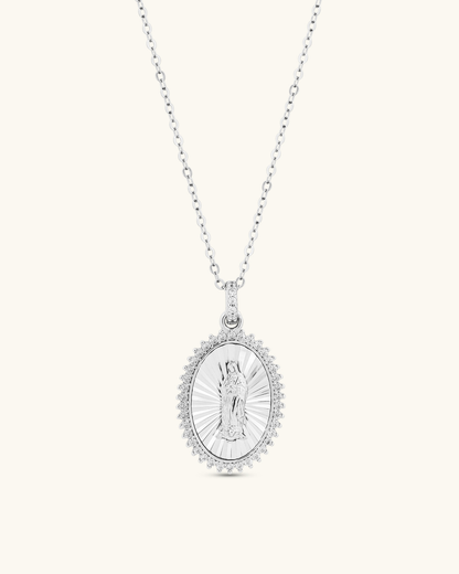 Halo Mother Mary Necklace