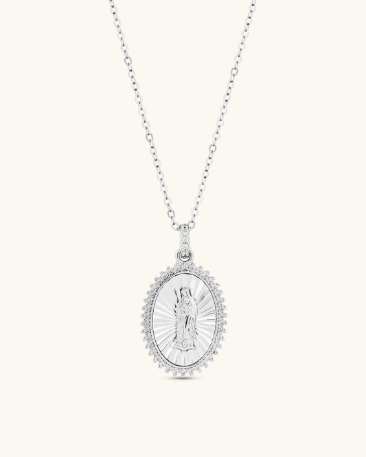 Halo Mother Mary Necklace