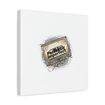 Perfectly Imperfect Cassette, Canvas Print | Analog Error, glitch art static