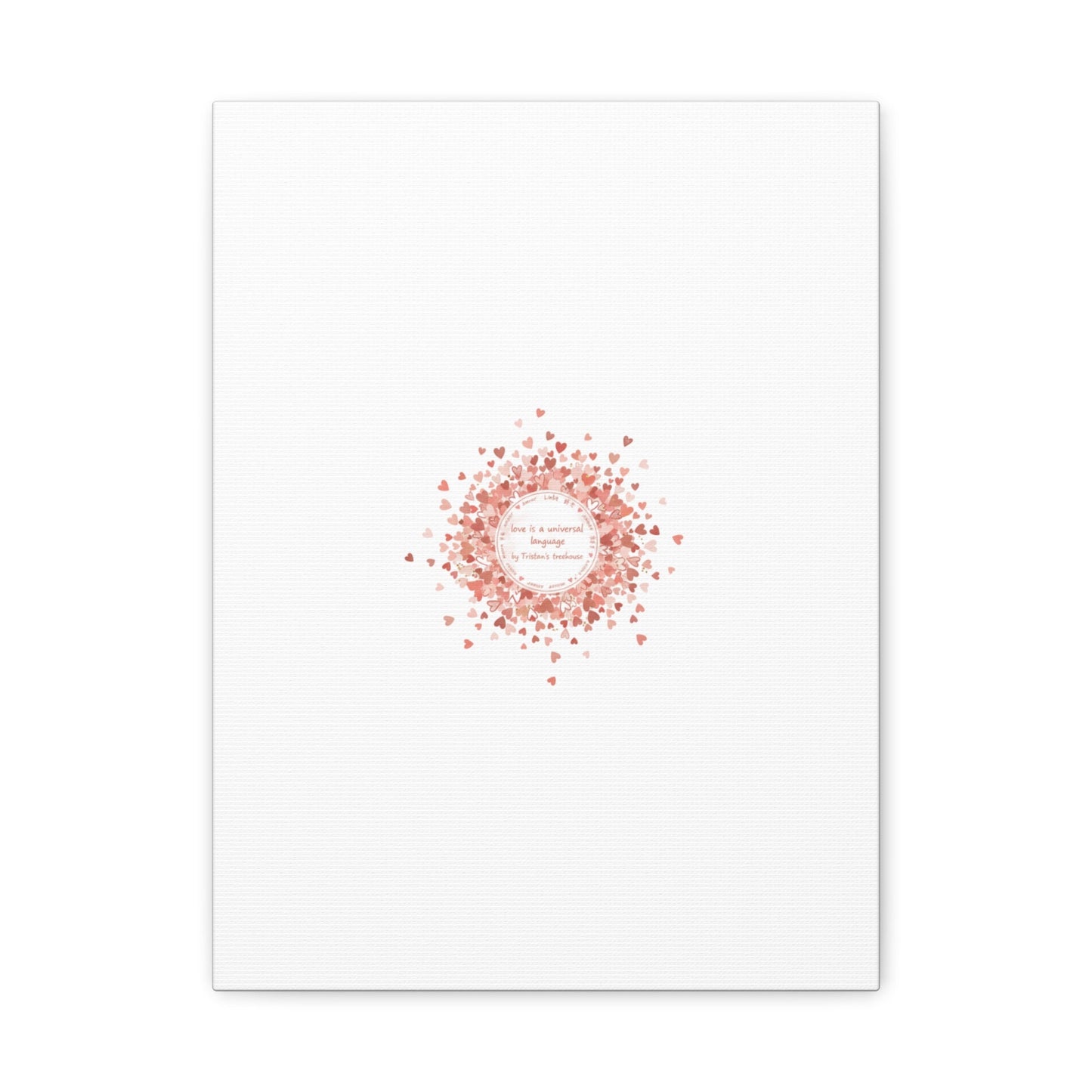 Tiny Heart Confetti Canvas | Matte Stretched Wall Art