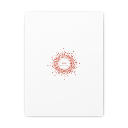 Tiny Heart Confetti Canvas | Matte Stretched Wall Art