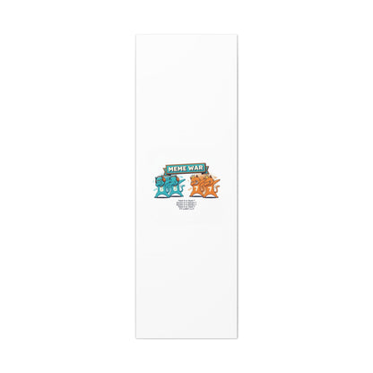 Meme War: Six vs. Seven Canvas Wall Art