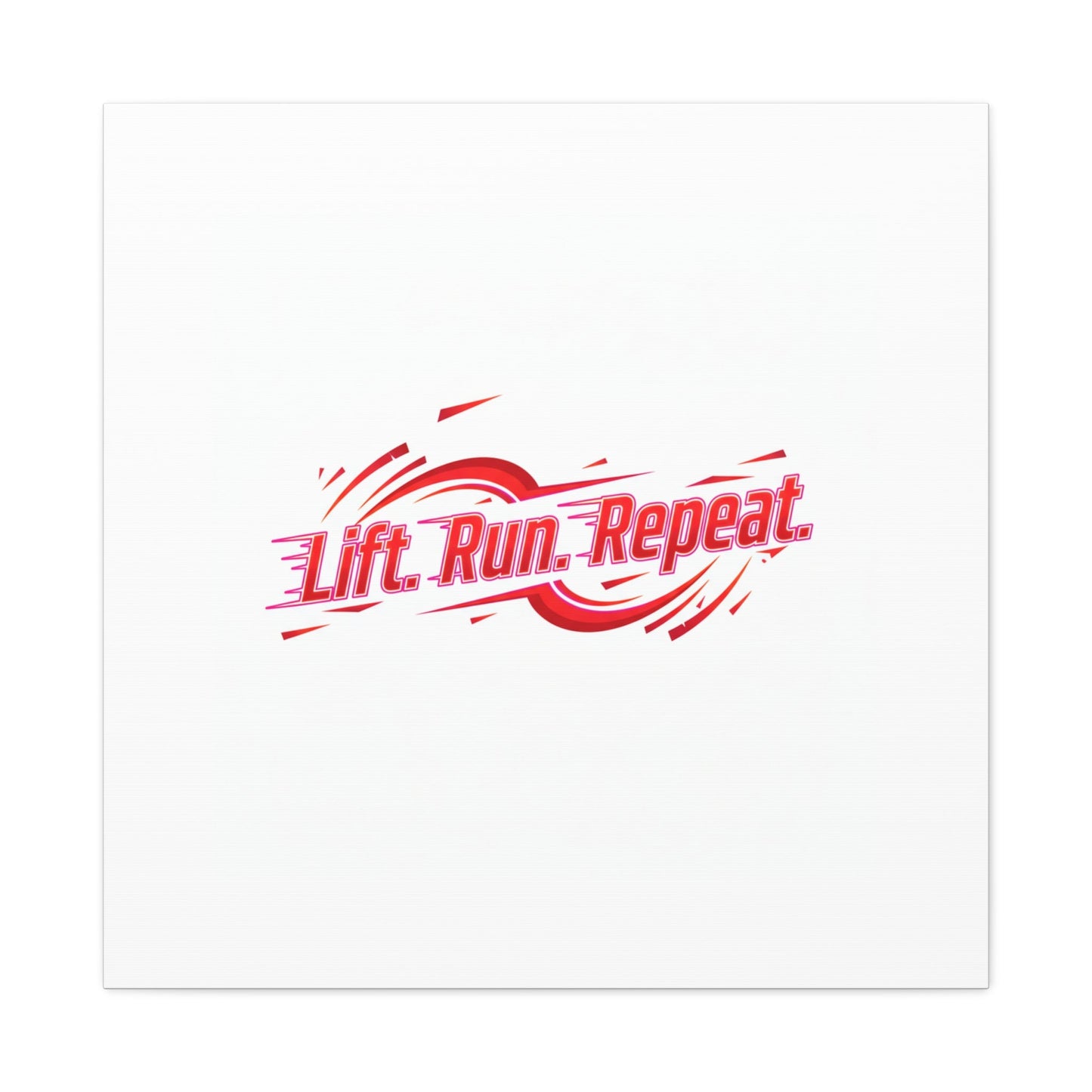 Lift Run Repeat Canvas | Fitness Wall Art, Gym Motivation