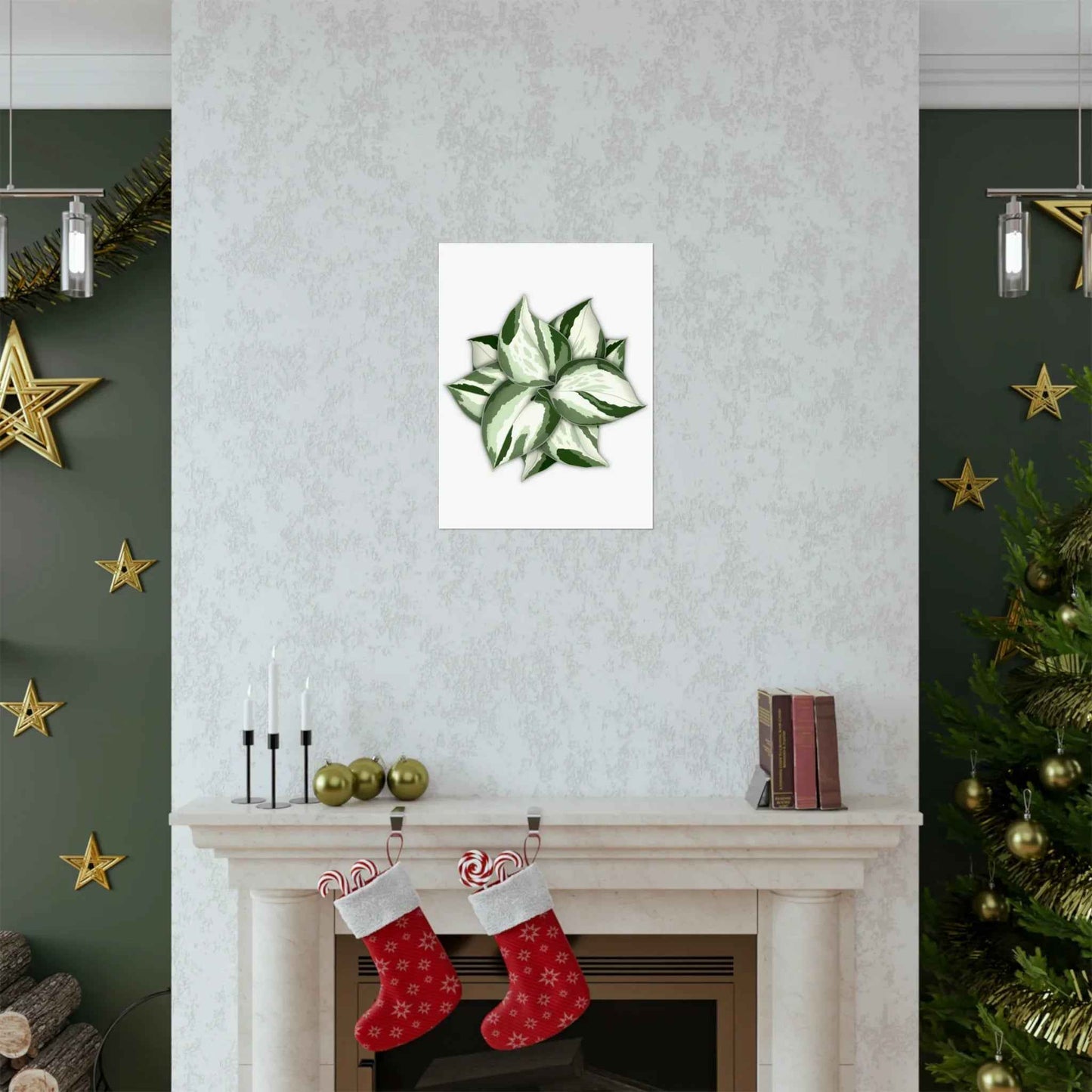 Manjula Pothos Botanical Print – Unframed Wall Art