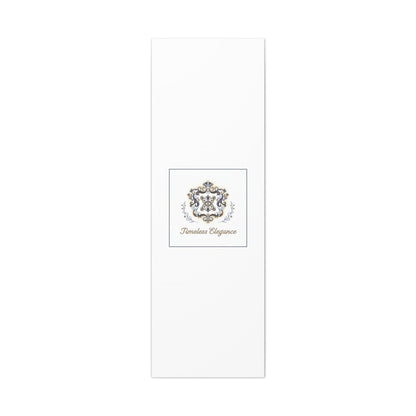 Ornate Brooch Emblem Canvas | Vintage Formalwear Accents, Baroque Print