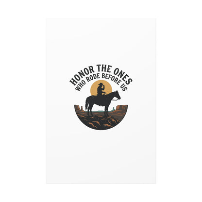Honor the Ones Who Rode Before Us Canvas | Western, Cowboy, Vintage Americana